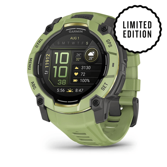 Garmin Instinct® 3 - 50mm AMOLED Fern Green with Fern Green Band